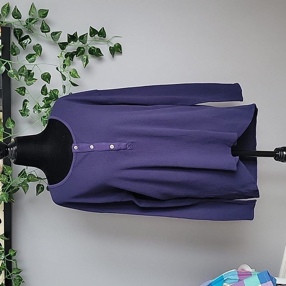 Chaser Open Back long-sleeved Henley t-shirt - Picture 3 of 4